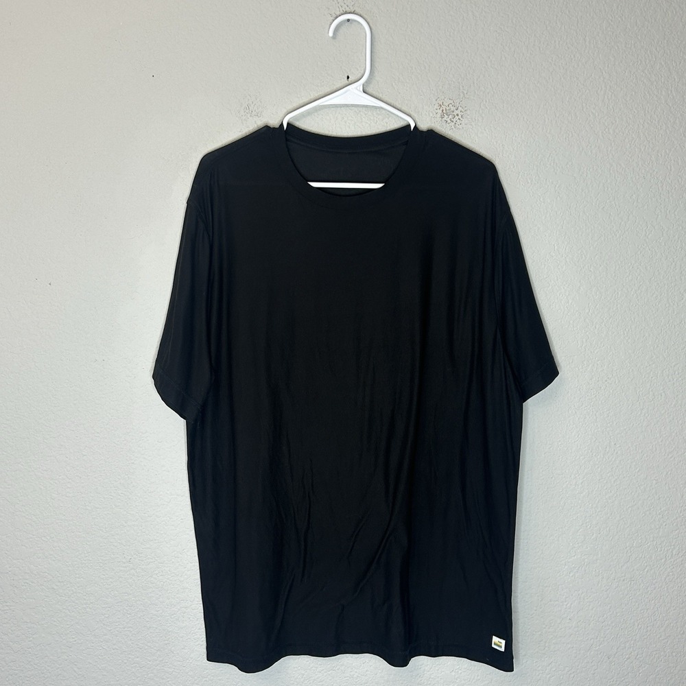 Vuori Strato Tech Tee T Shirt Black Short Sleeve Crew Neck Athletic Mens Size L